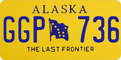 AK license plate GGP736