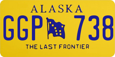 AK license plate GGP738