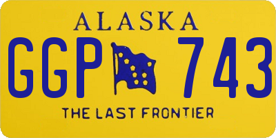 AK license plate GGP743