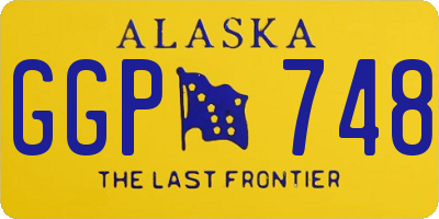 AK license plate GGP748