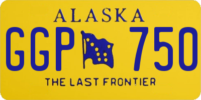 AK license plate GGP750