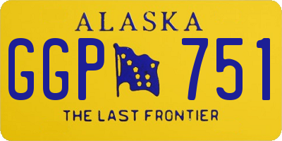 AK license plate GGP751