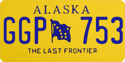 AK license plate GGP753