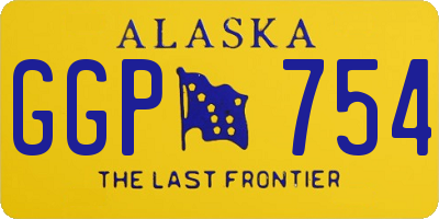 AK license plate GGP754