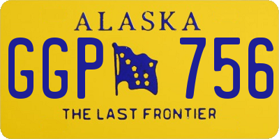AK license plate GGP756