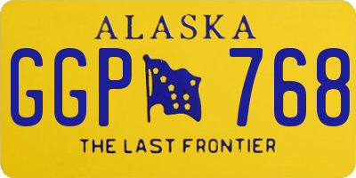 AK license plate GGP768