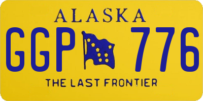 AK license plate GGP776