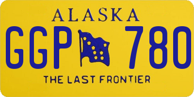 AK license plate GGP780