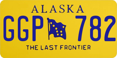 AK license plate GGP782