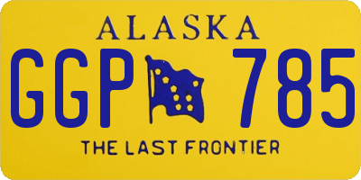 AK license plate GGP785