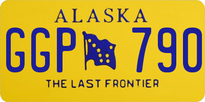 AK license plate GGP790