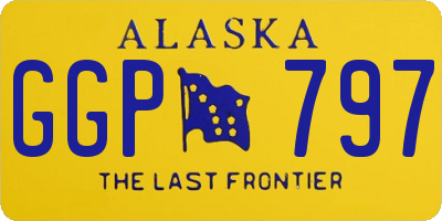 AK license plate GGP797