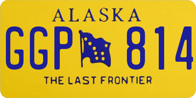 AK license plate GGP814
