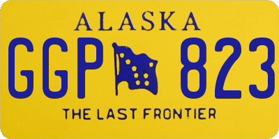 AK license plate GGP823