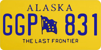 AK license plate GGP831