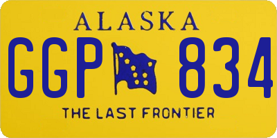 AK license plate GGP834