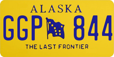 AK license plate GGP844