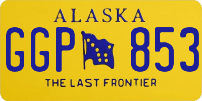 AK license plate GGP853