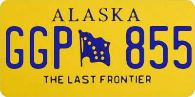 AK license plate GGP855