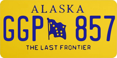 AK license plate GGP857