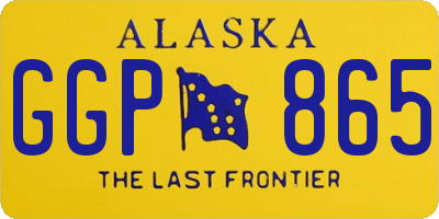AK license plate GGP865