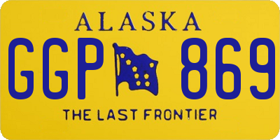 AK license plate GGP869