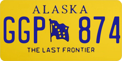 AK license plate GGP874