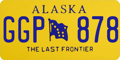 AK license plate GGP878