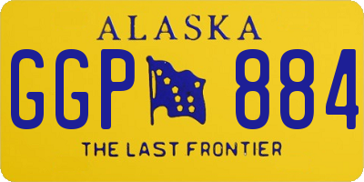 AK license plate GGP884
