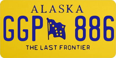 AK license plate GGP886
