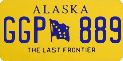AK license plate GGP889
