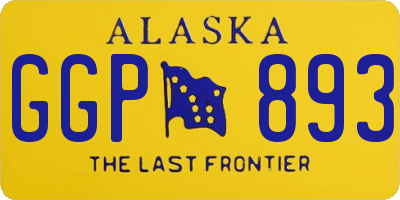 AK license plate GGP893