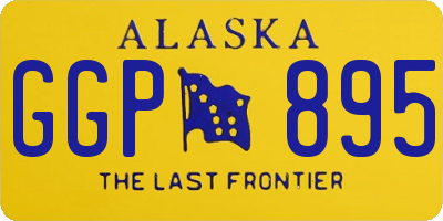 AK license plate GGP895