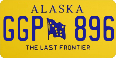 AK license plate GGP896