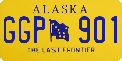 AK license plate GGP901