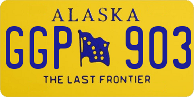 AK license plate GGP903