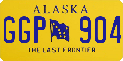 AK license plate GGP904