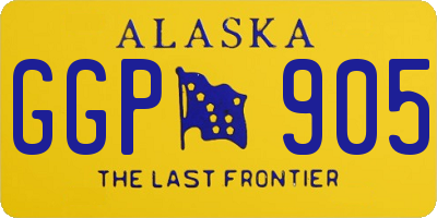AK license plate GGP905
