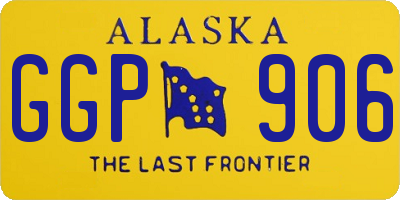 AK license plate GGP906