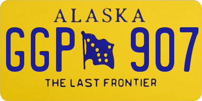 AK license plate GGP907