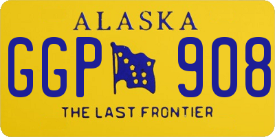 AK license plate GGP908
