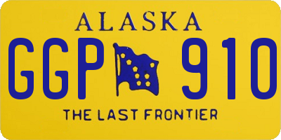 AK license plate GGP910