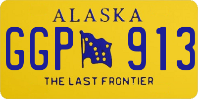 AK license plate GGP913