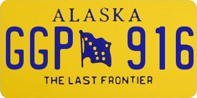 AK license plate GGP916