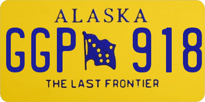 AK license plate GGP918