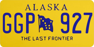 AK license plate GGP927