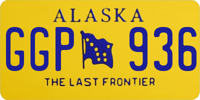 AK license plate GGP936