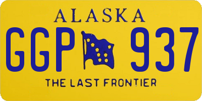 AK license plate GGP937