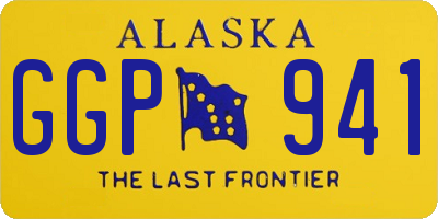 AK license plate GGP941