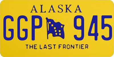 AK license plate GGP945